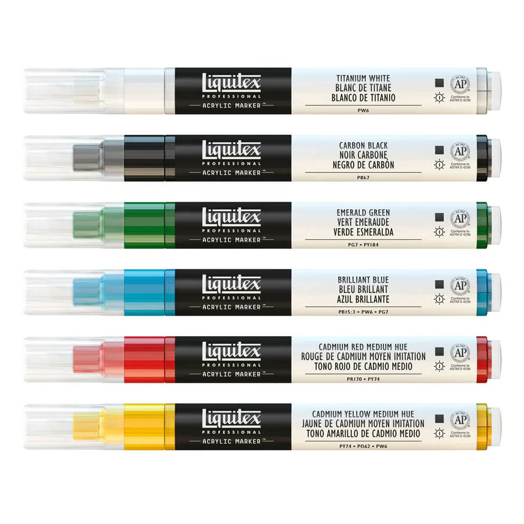 Acrylic Marker Set 6 x 2mm