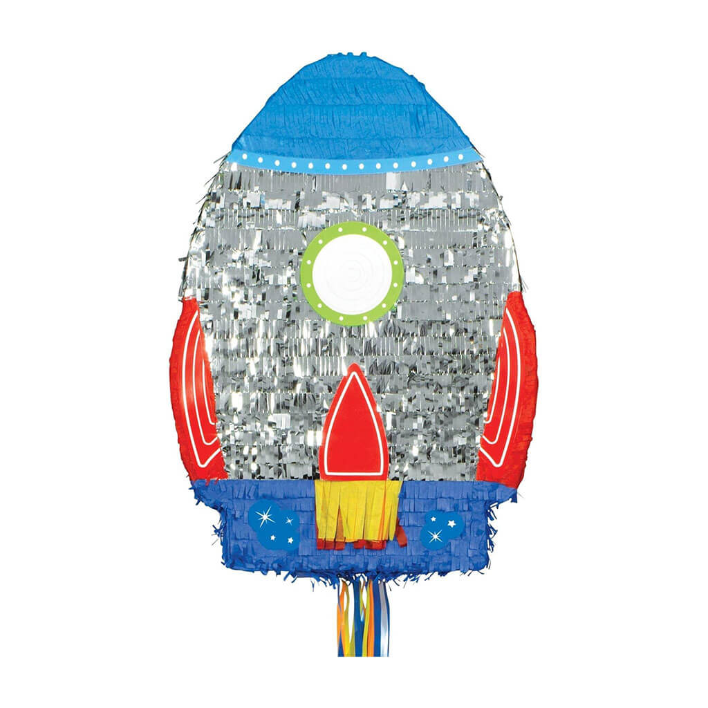 Deluxe Blast Off Rocket Pull String Pinata