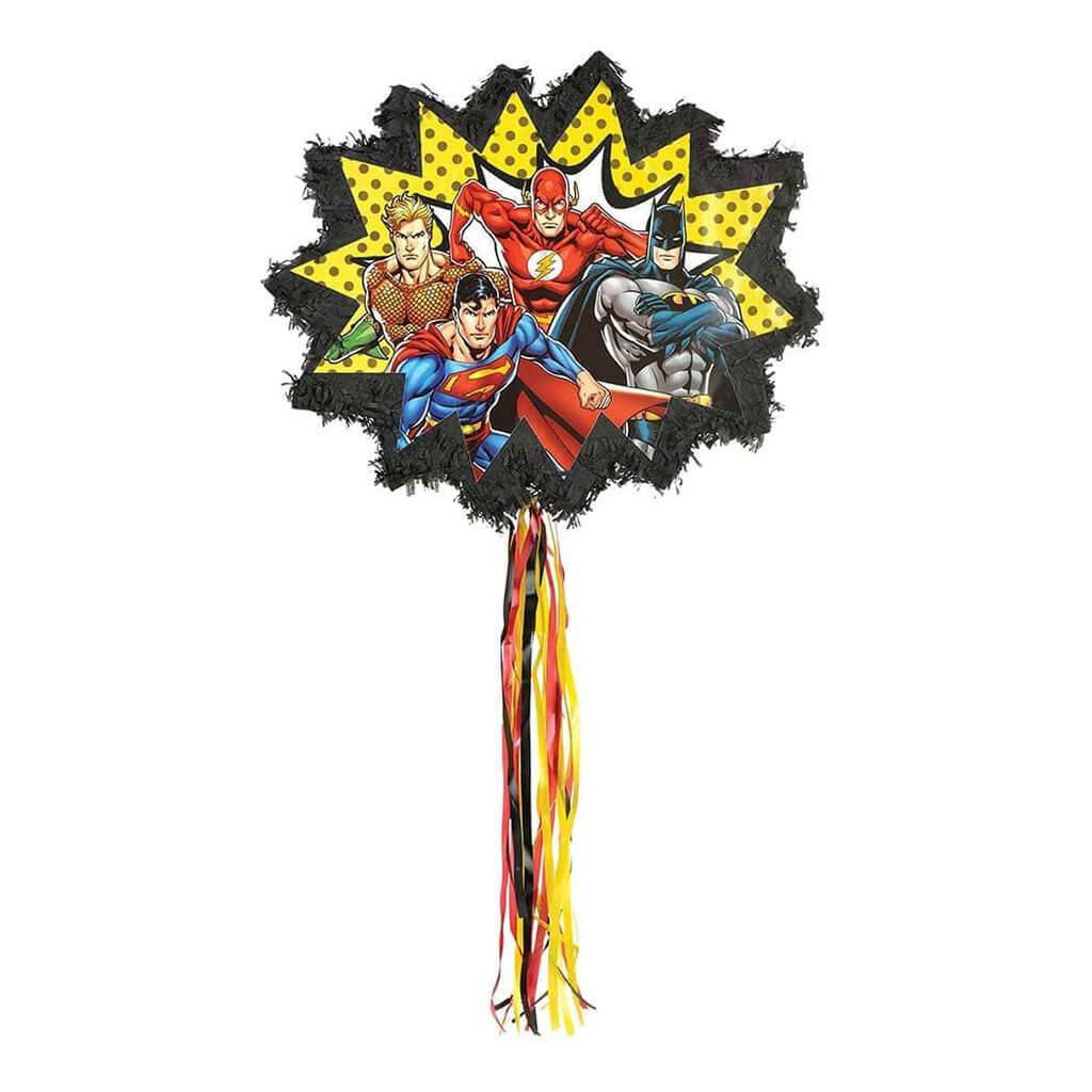 Justice League Outline Pull String Pinata