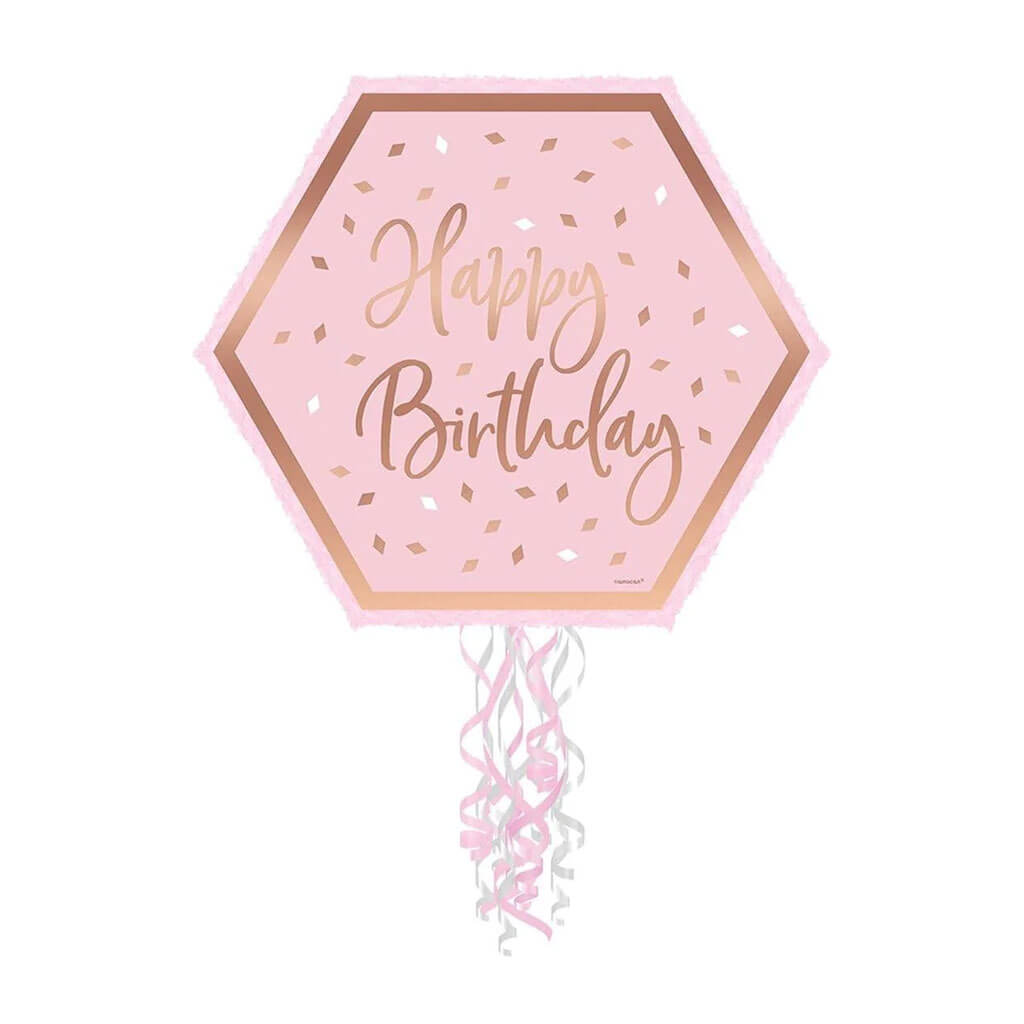 Blush Birthday Pull Pinata