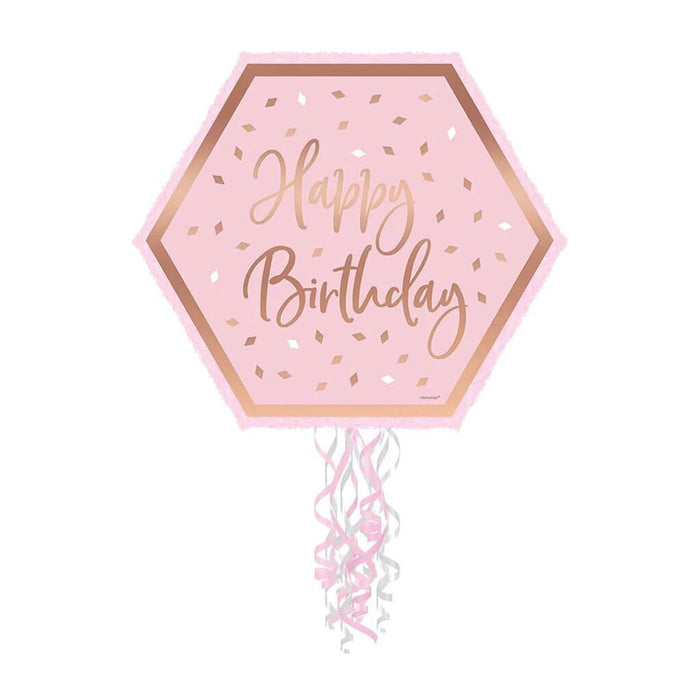 Blush Birthday Pull Pinata