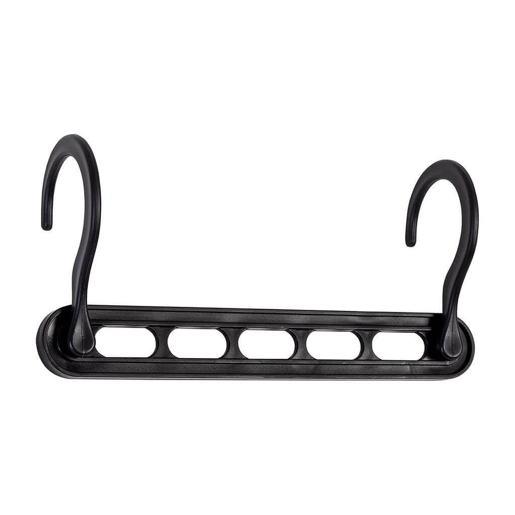 Honey Can Do Black Plastic Cascading Collapsible Hangers (20-Pack)