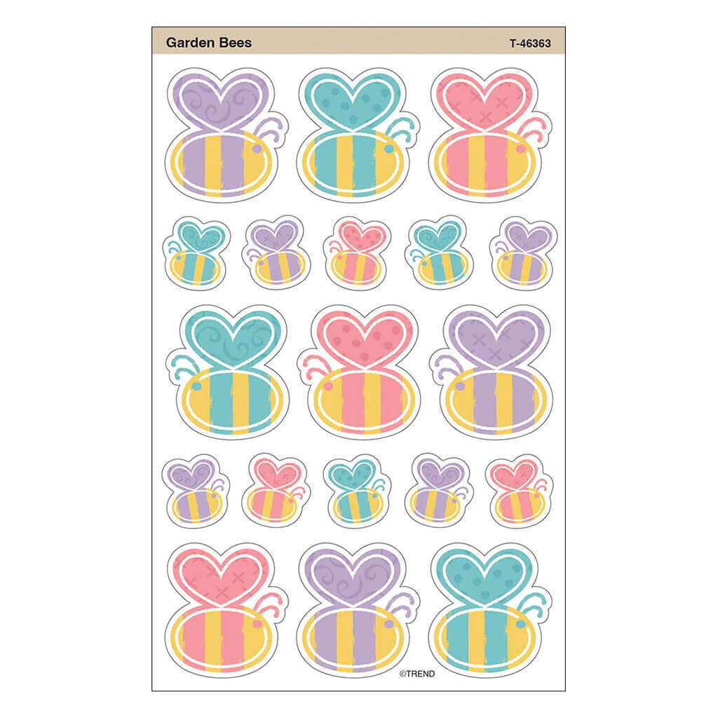 Large Garden Bees superShapes Sticker