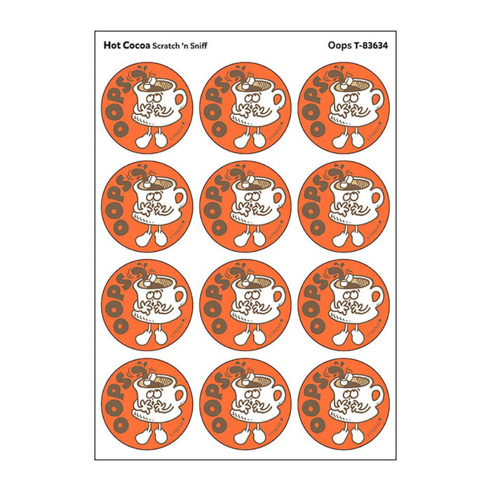 Oops / Hot Cocoa scent Retro Stinky Stickers