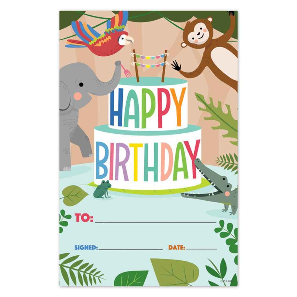 Jungle Friends Happy Birthday Awards