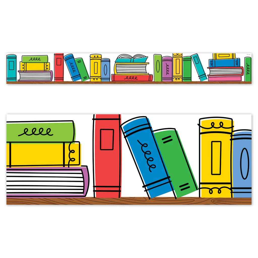 Core Decor Doodle Bookshelf EZ Border