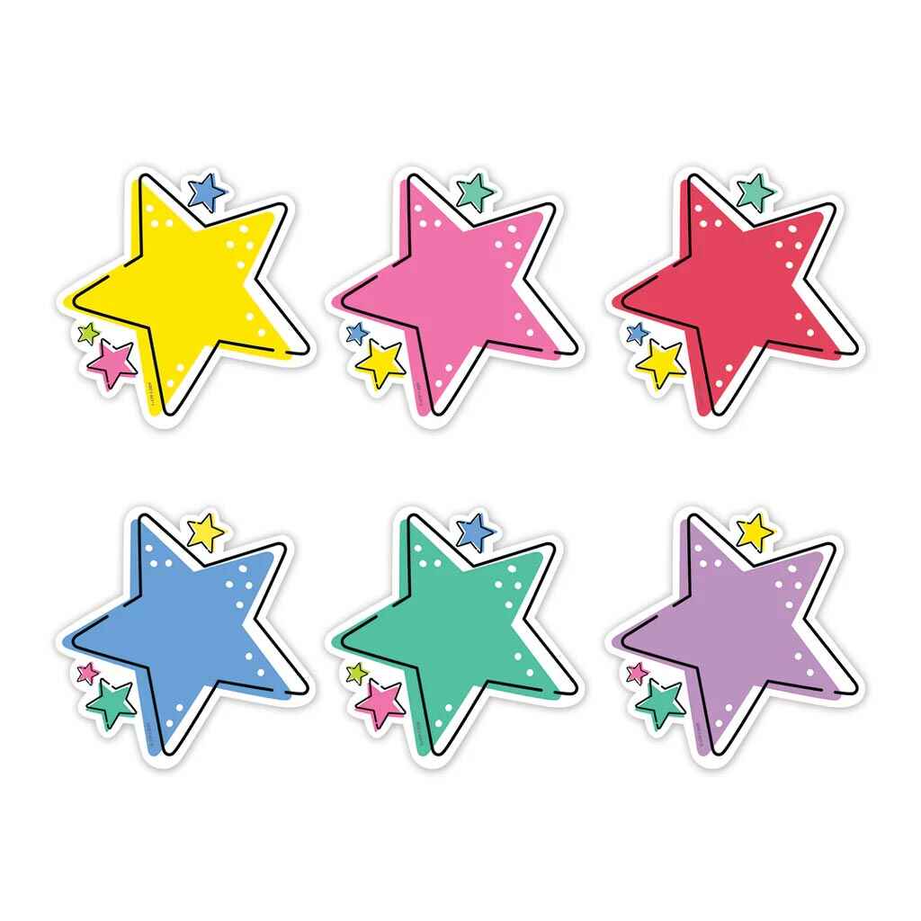 Star Bright Stars 6in Designer Cut-Outs