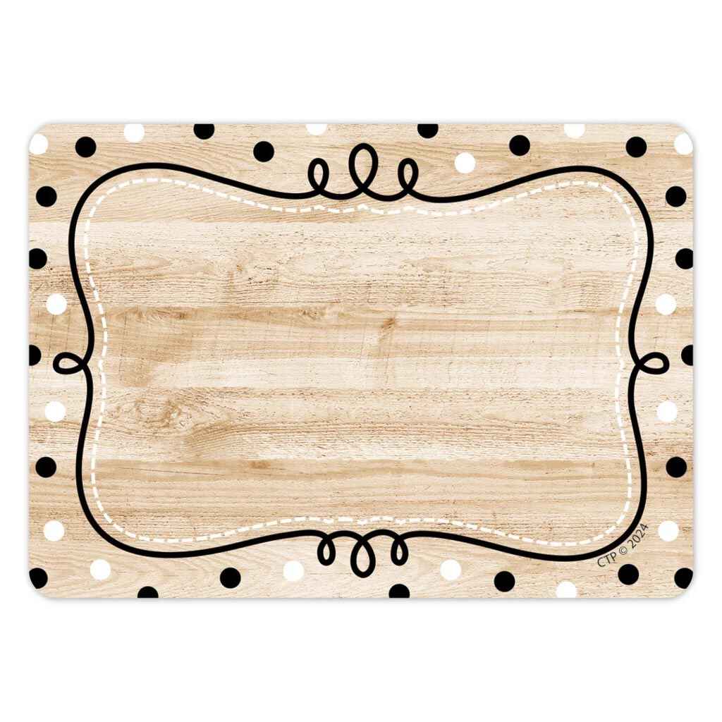 Core Decor Loop-de-Dots on Wood Labels