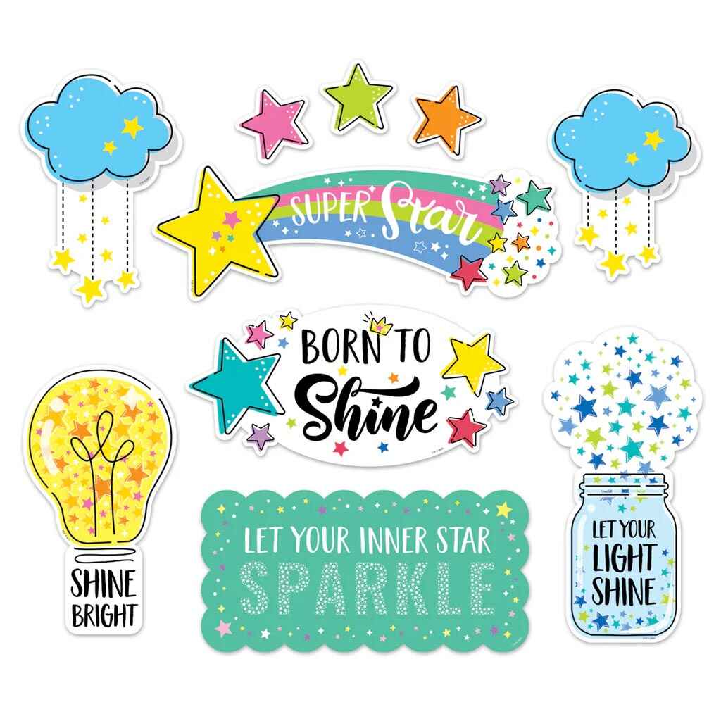 Star Bright Positive Thinking Mini Bulletin Board