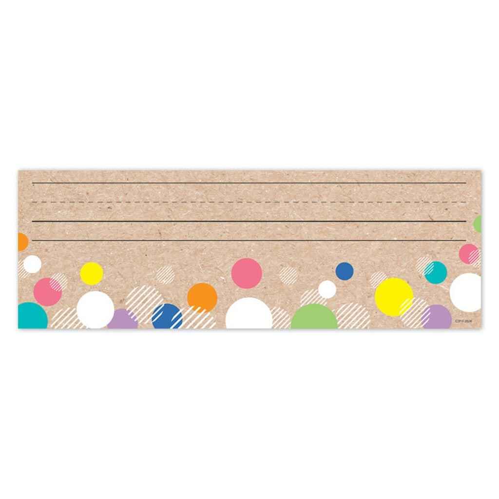 Krafty Pop! Colorful Kraft Bubbles Name Plates