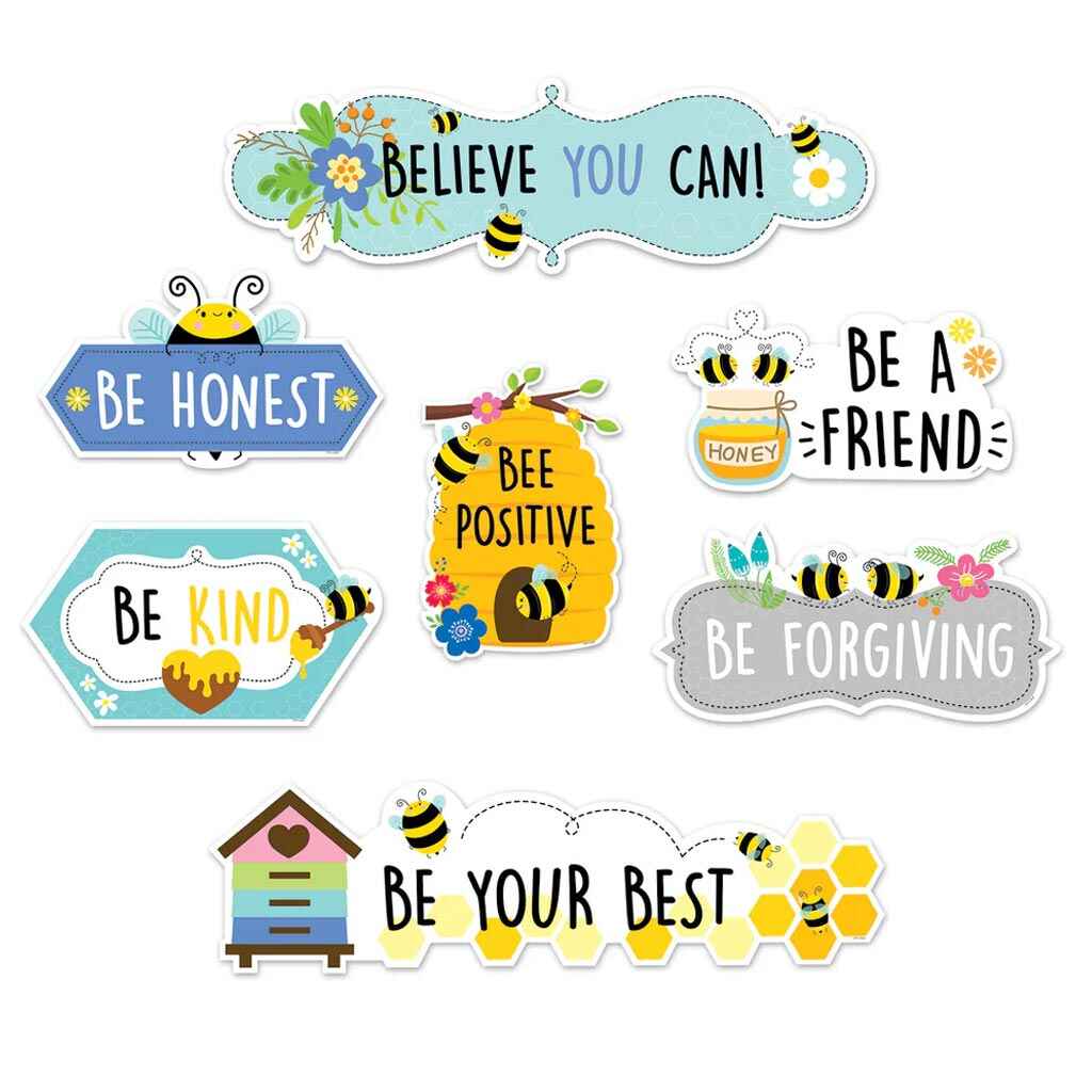 Busy Bees Bee Positive Mini Bulletin Board