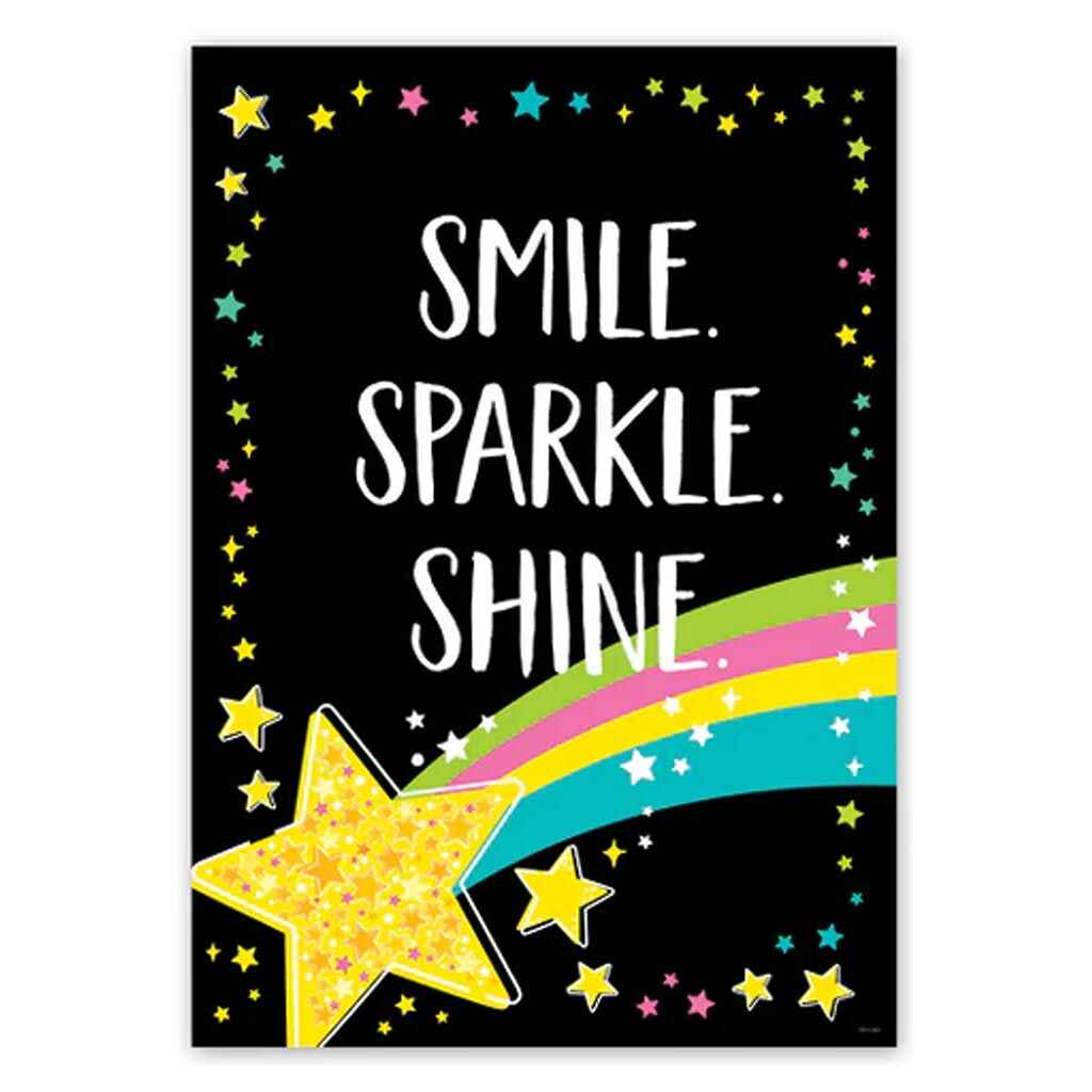 Star Bright Smile. Sparkle. Shine. Inspire U Poster