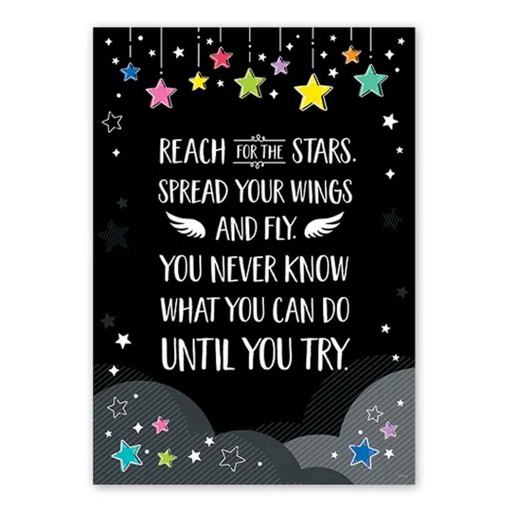 Star Bright Reach For The Stars... Inspire U Poster