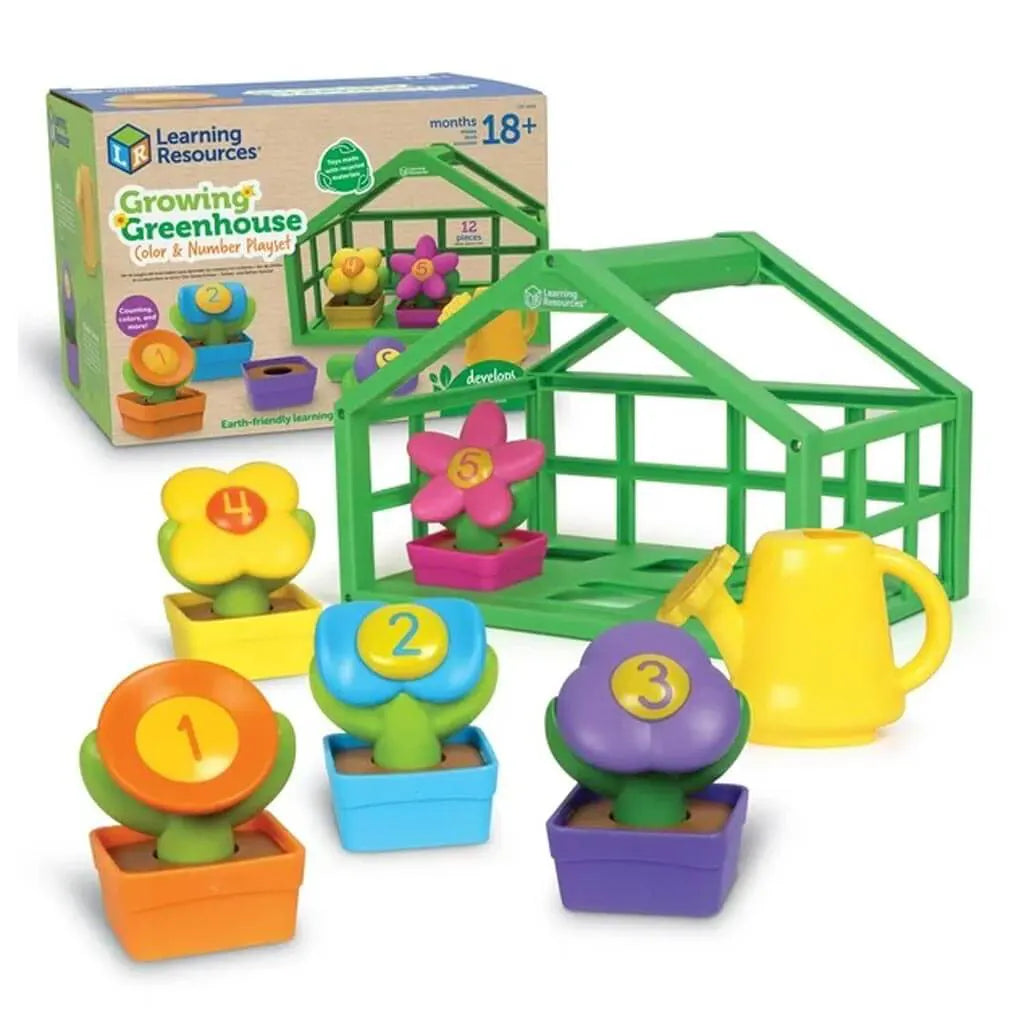 Go Green! Garden Greenhouse Color and Number Playset