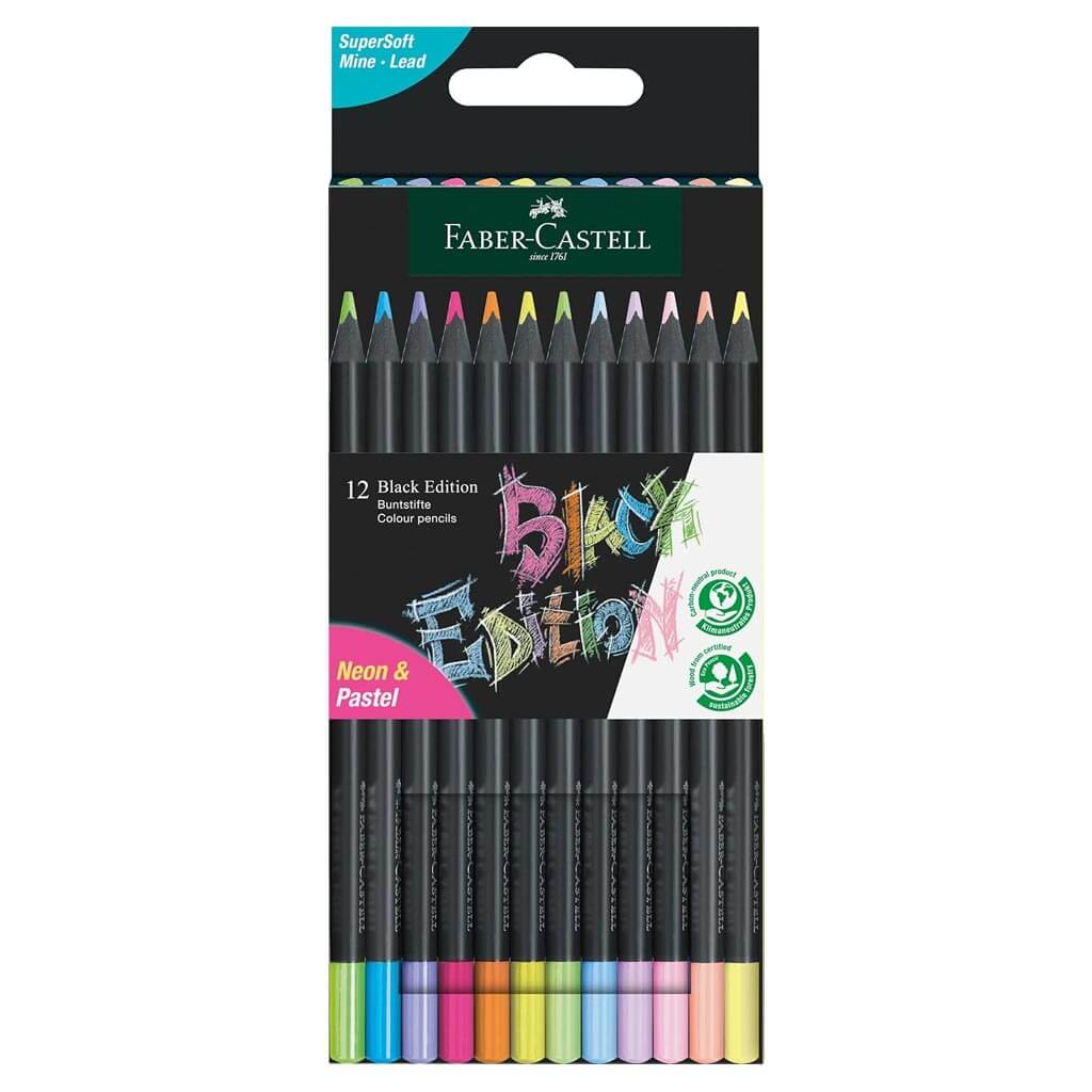 Color Pencils Black Edition Neon + Pastel