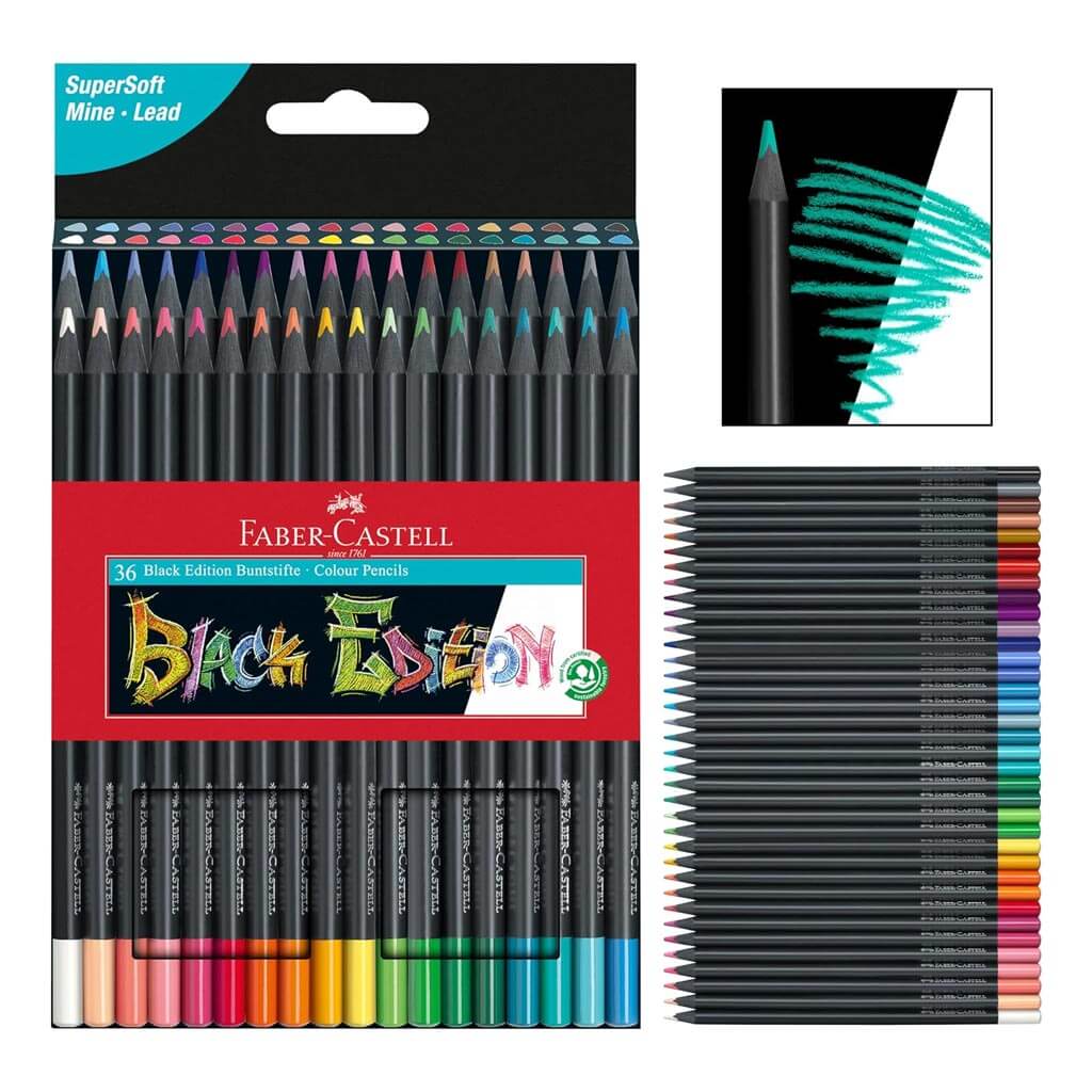 Color Pencils Black Edition 36ct, Box