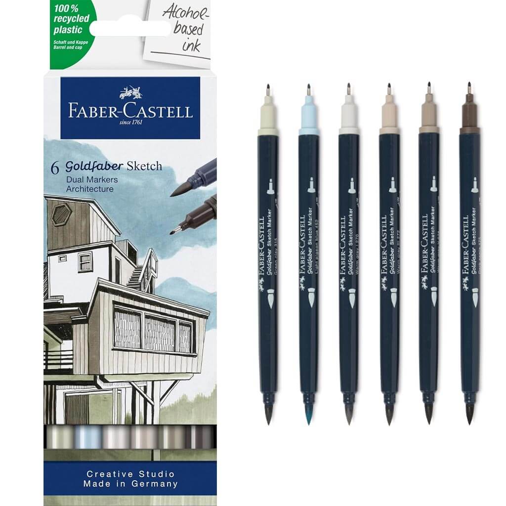 Goldfaber Sketch Marker 6ct, Architect