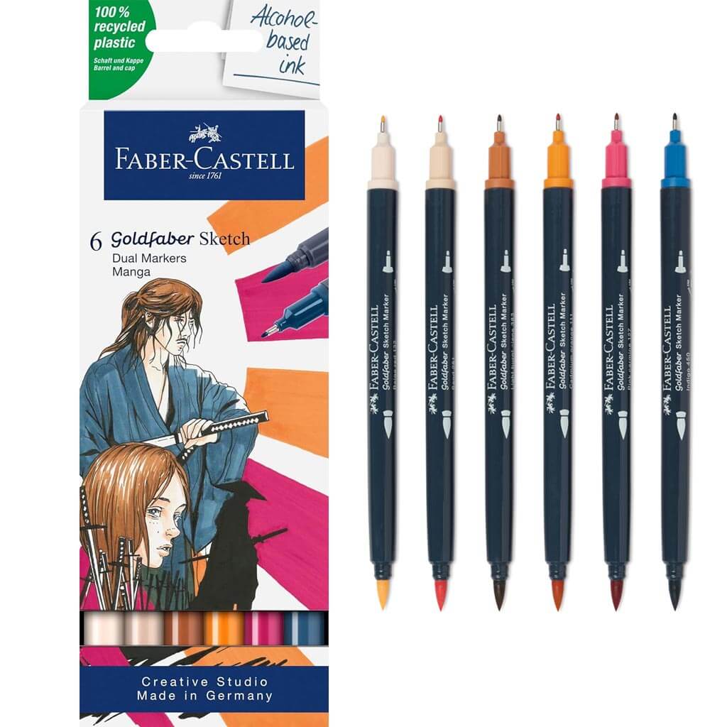 Goldfaber Sketch Marker 6ct, Manga