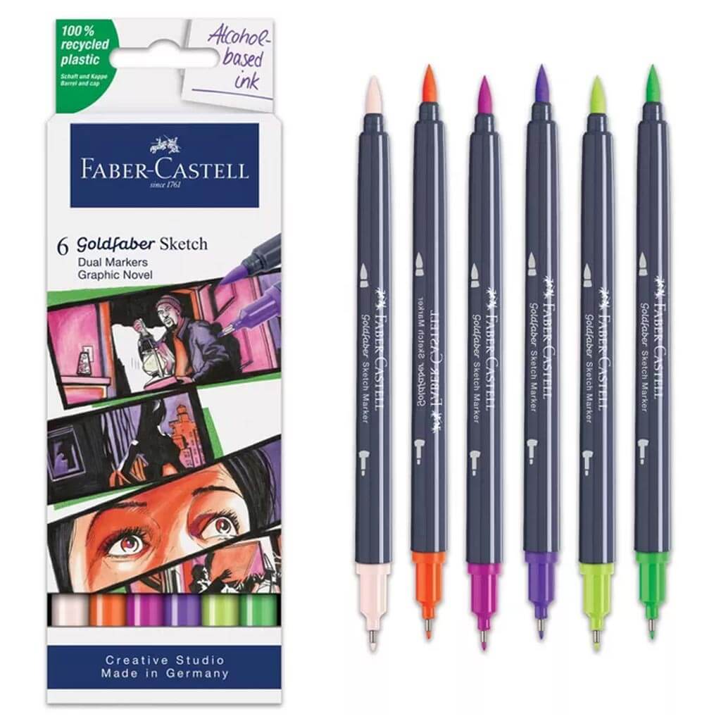 Goldfaber Sketch Marker 6ct, Graphic Novel