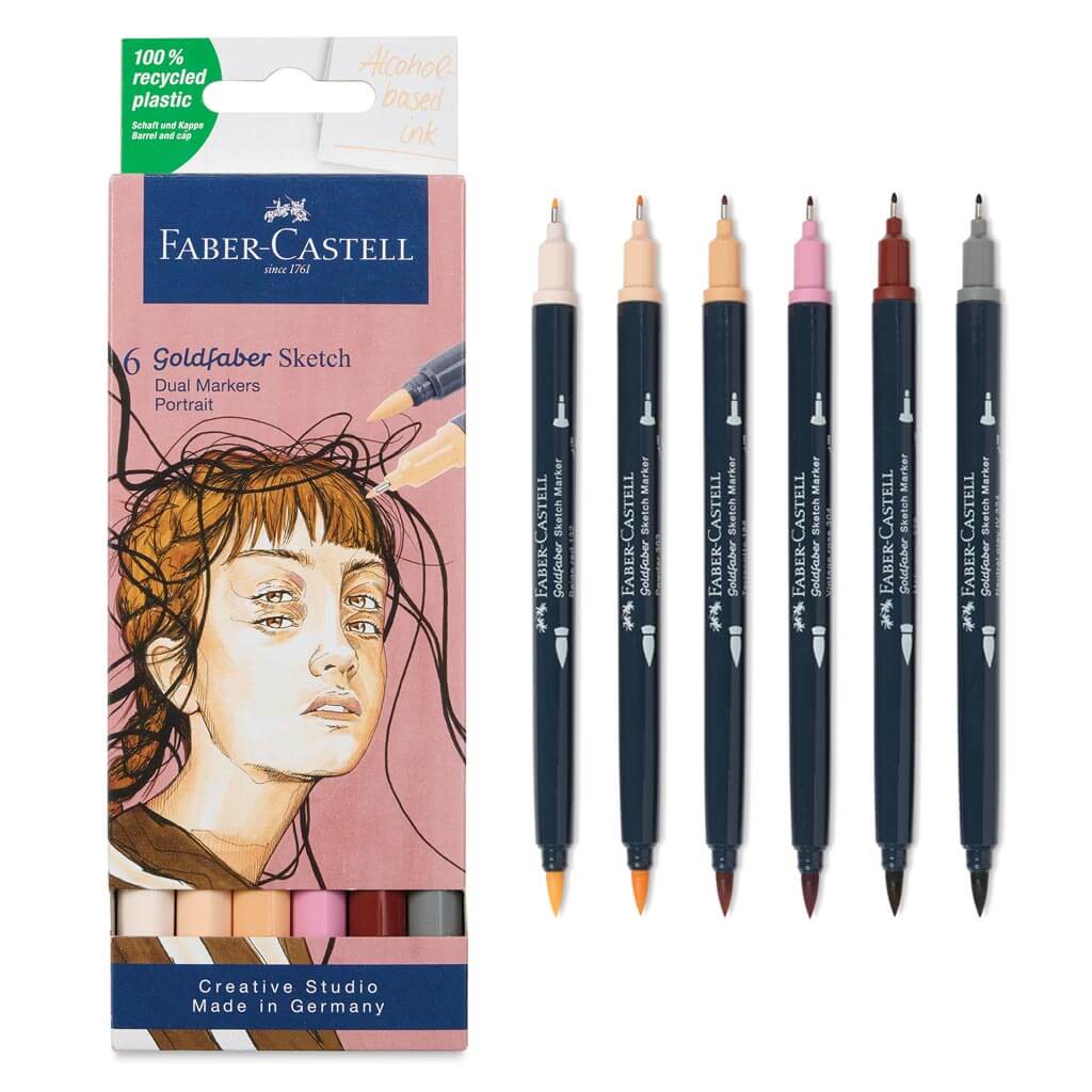 Goldfaber Sketch Marker 6ct, Portrait