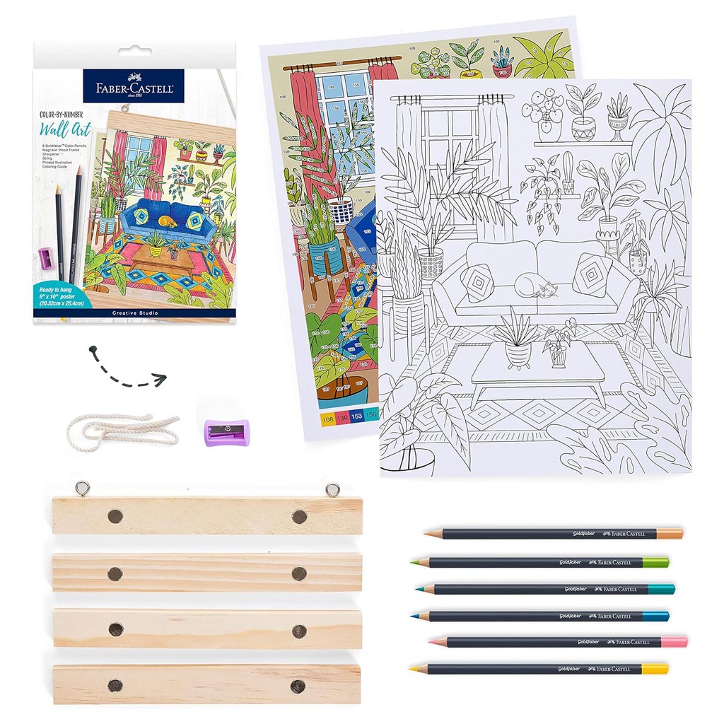 Color By Number Wall Art Plant Room