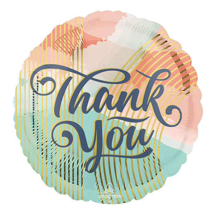 Thank You Pastel Clouds Foil Balloon, 18in