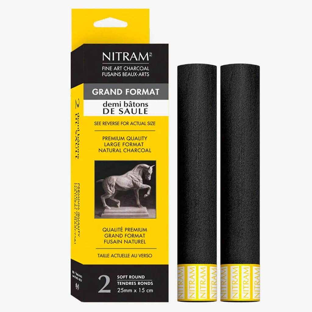 Nitram Art Beaux Arts Fusains Extra Soft Charcoal