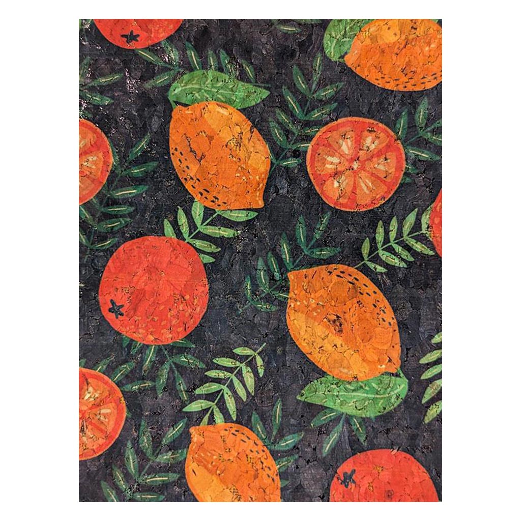 Lemon / Tangerines Cork Sheets 18in x 15in, 3Pc Pk