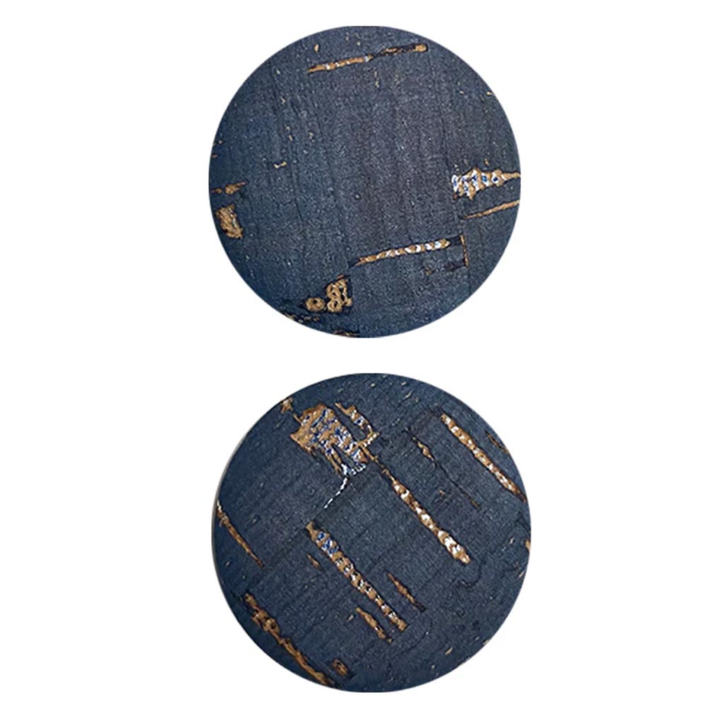 Cork Button 1in, Blue 2Pcs