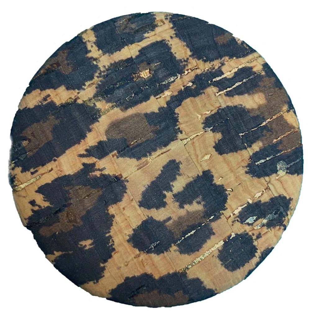 Cork Button 2in, Leopard Print 1Pc