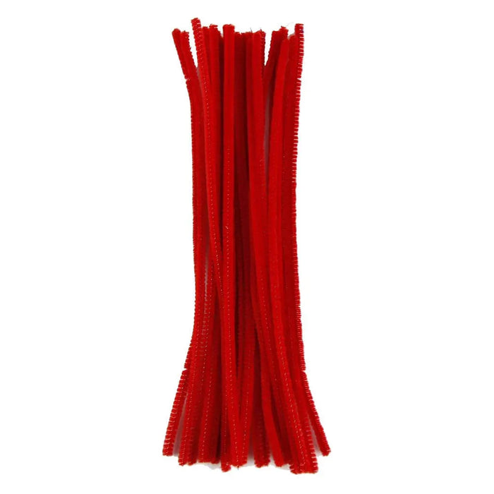 Touch of Nature 6mm x 12in Red Chenille Stem, 25pcs
