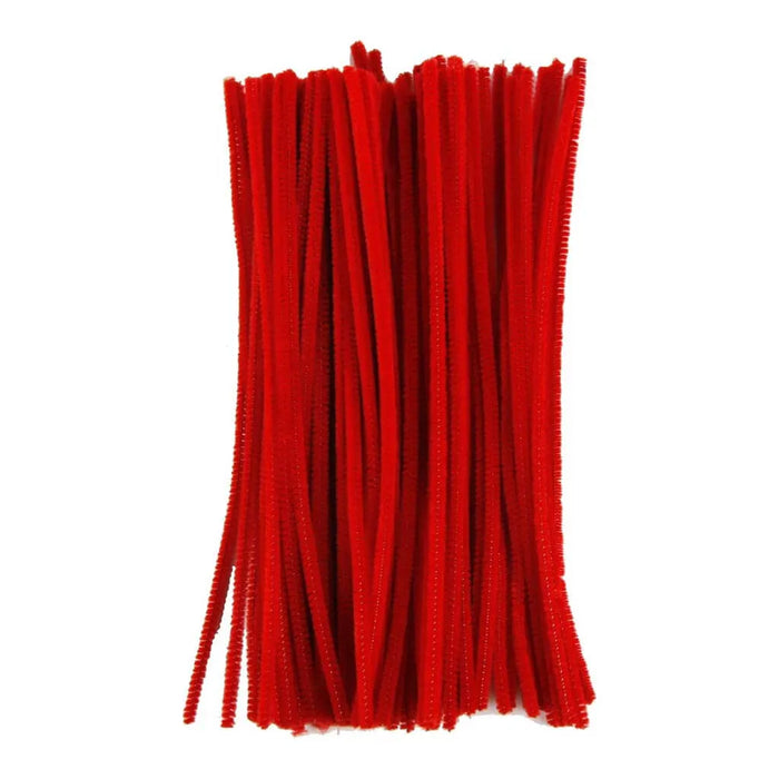 Touch of Nature 6mm Red Chenille Stem, 100pc bag