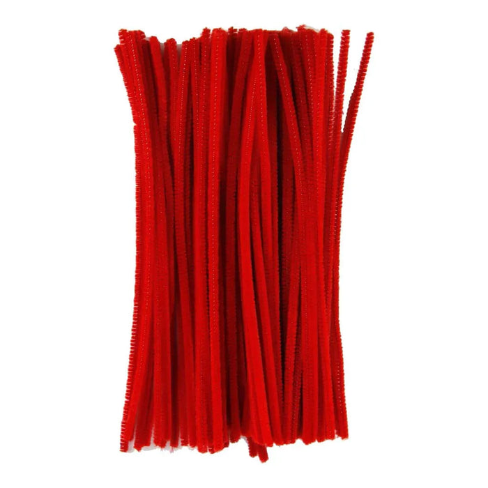 Touch of Nature 6mm x 12in Red Chenille Stem, 100pc box