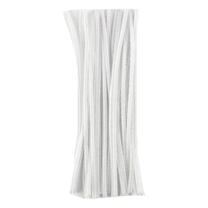 Touch of Nature 6mm x 12in White Chenille Stem, 25pcs