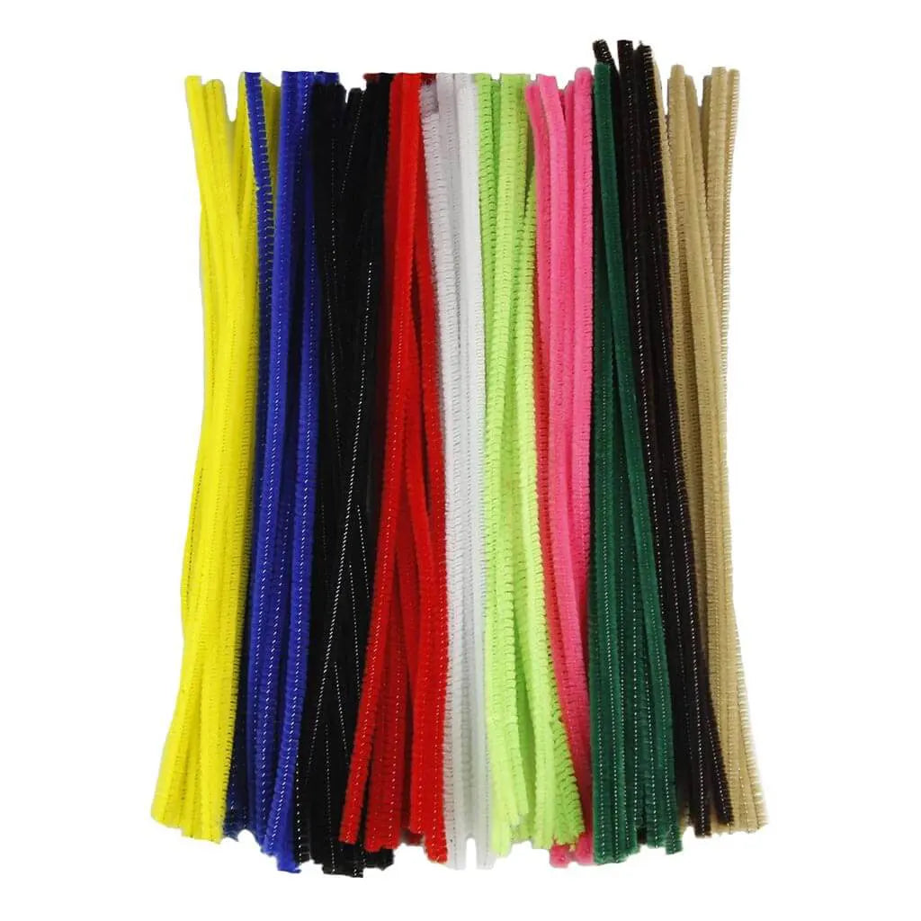 Touch of Nature 6mm x 12in Assorted Chenille Stems, 100pc bag