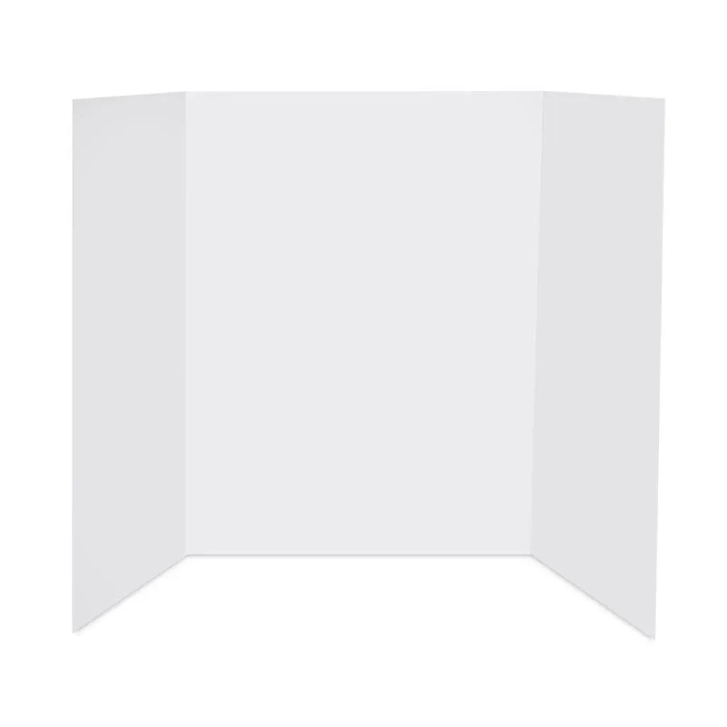 Display Board  3/16in Tri-Fold, White, 24in x 18in