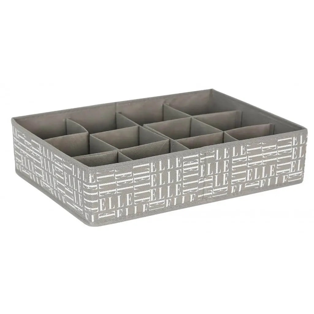 Elle Decor Adjustable 12-Grid Drawer Organizer 12.5in x 9.5in x 4inH