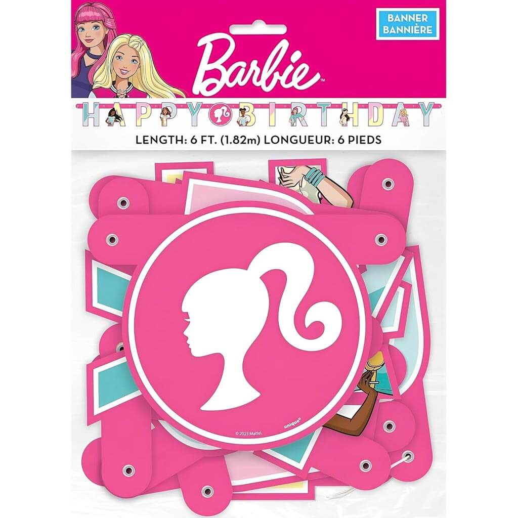 Barbie Jointed Banner, 6ft