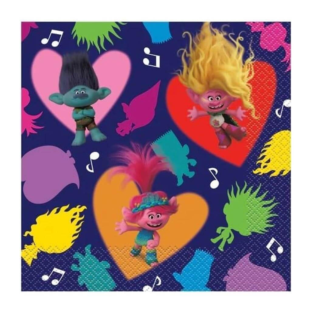 Trolls Luncheon Napkin 2ply, 16ct