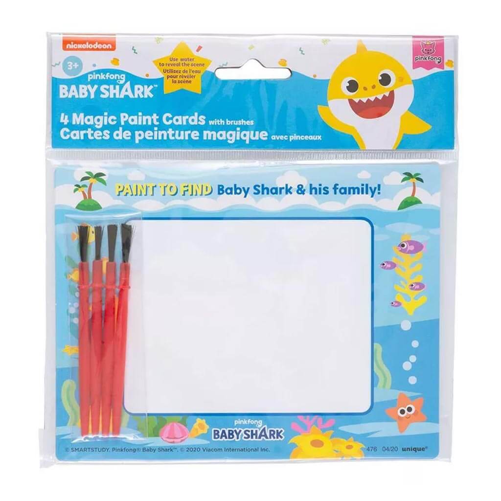Baby Shark Magic Watercolor/Brush, 4ct