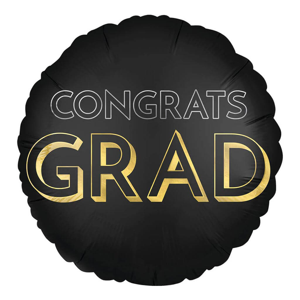 Satin Celebrate The Grad Foil Balloon, 18in