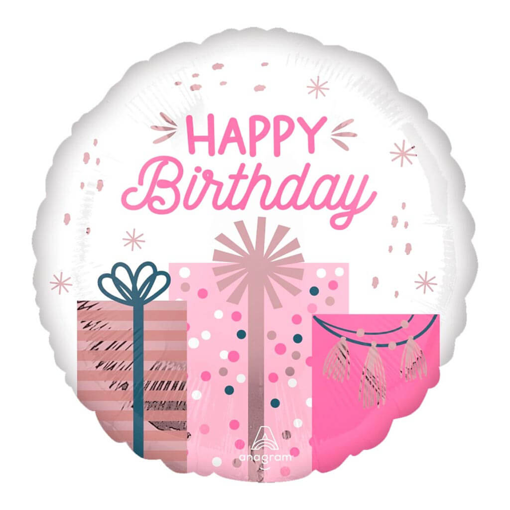 Pastel Birthday Foil Balloon, 18in