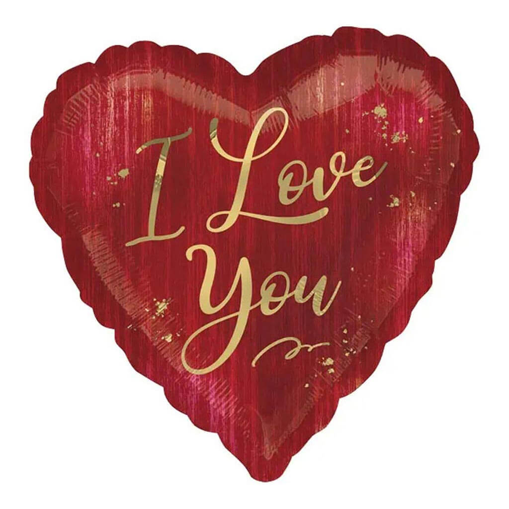 I Love You Rouge Jumbo Foil Balloon, 28in