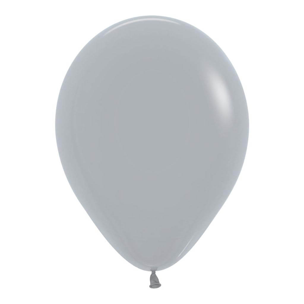 Deluxe Grey Latex Balloon, 11in