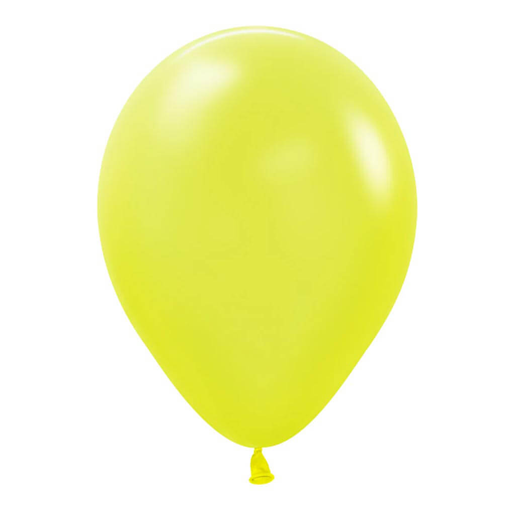 Neon Yellow Latex Balloon, 11in