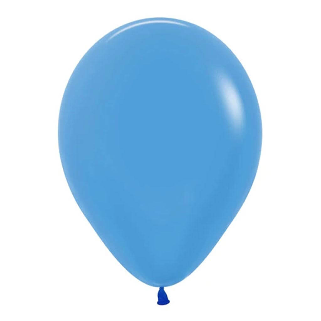 Neon Blue Latex Balloon, 11in