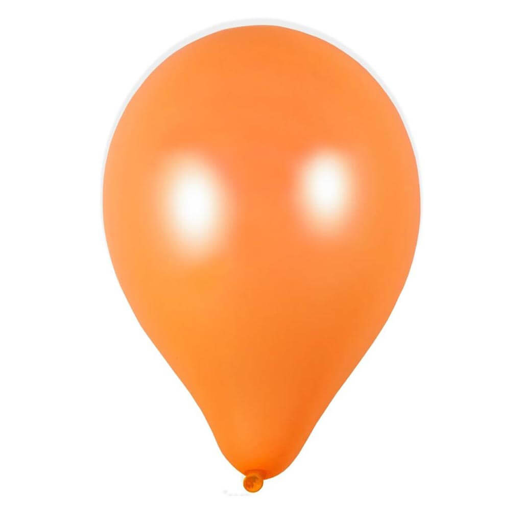 Neon Orange Latex Balloon, 11in