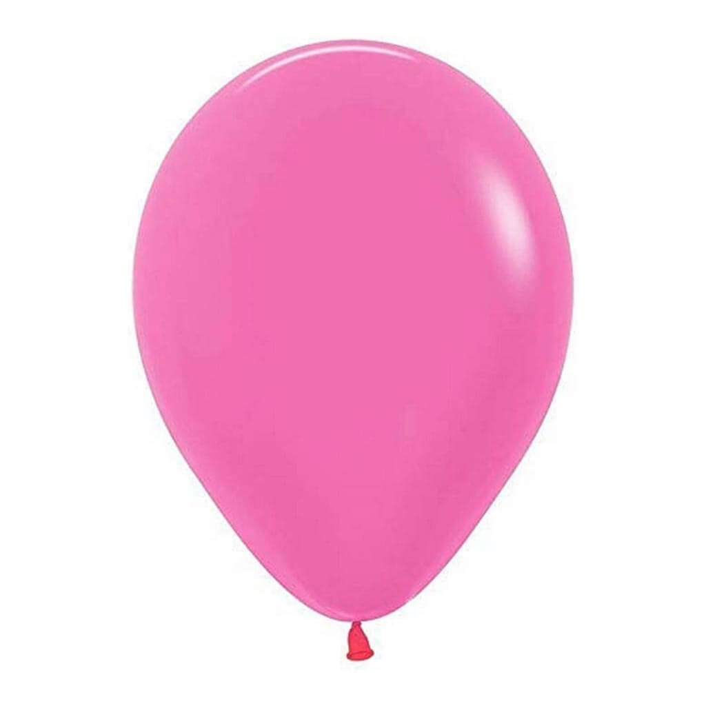 Neon Magenta Latex Balloon, 11in