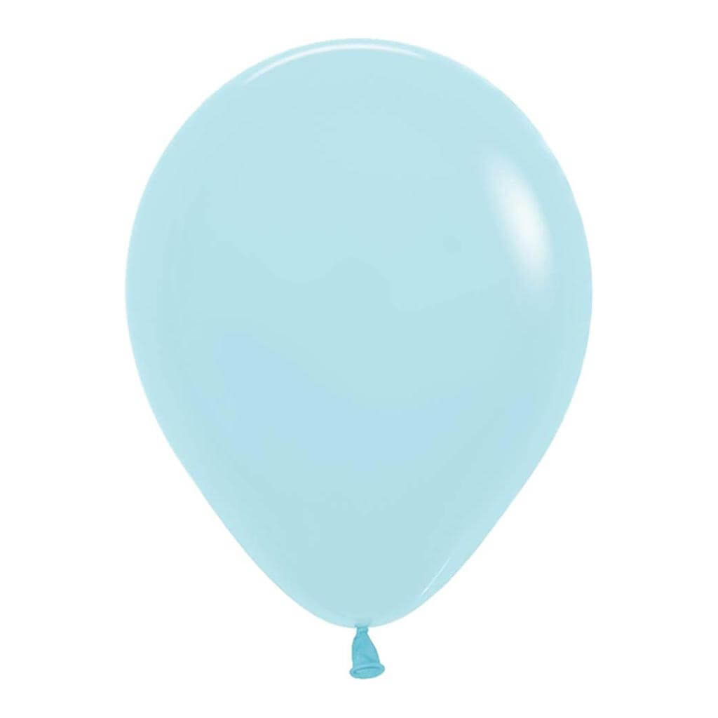 Pastel Matte Blue Latex Balloon, 11in