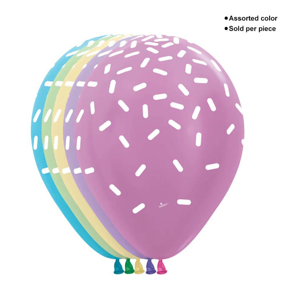 Sprinkles Around Latex Balloon, 11in